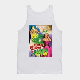 Mexican Wrestler Vs Monster Movie Poster Tank Top